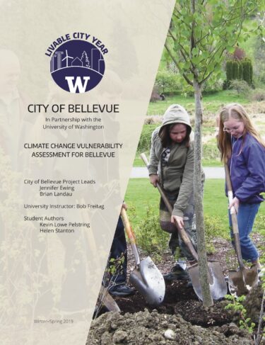 Climate Change Vulnerability Assessment for Bellevue report cover