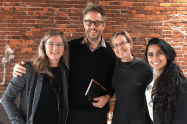 LCY Co-Directors Jennifer Otten and Branden Born, LCY Program Manager Teri Thomson Randall, and LCY Program Assistant 2018-2019 Michelle Abunaja.